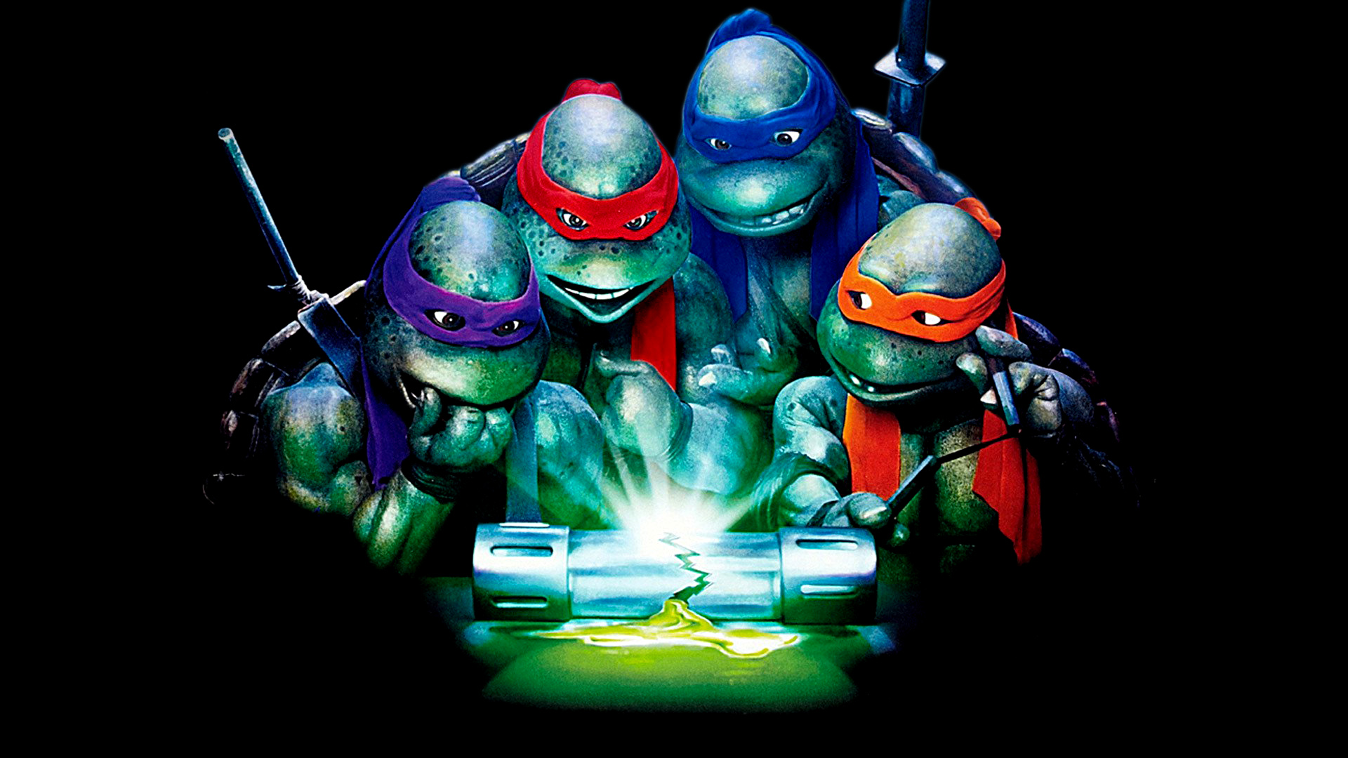 baby ninja turtles in the ooze