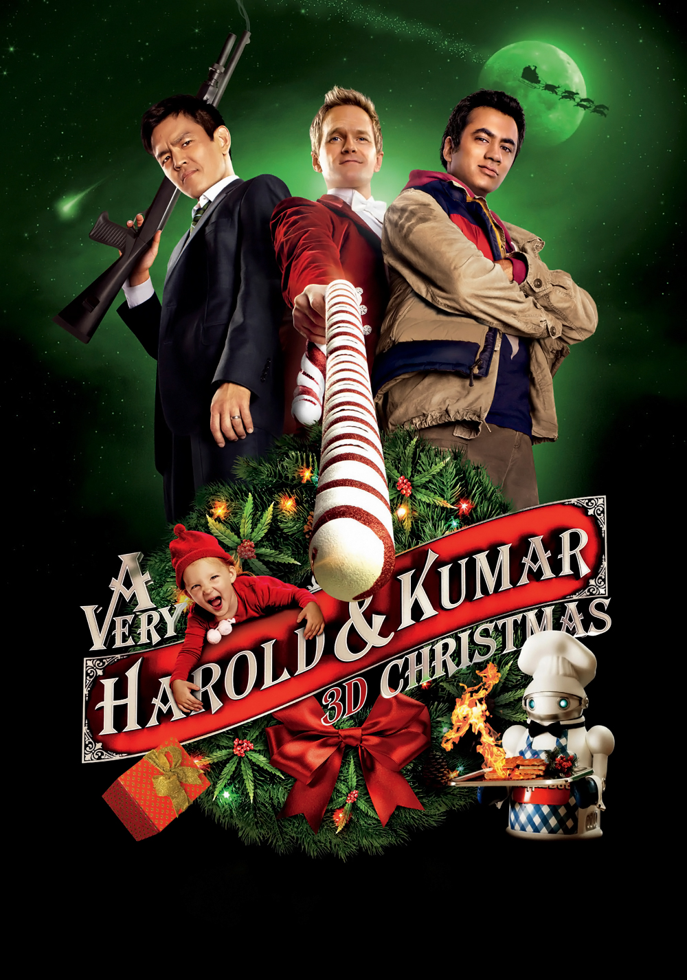 A Very Harold & Kumar 3D Christmas afişi